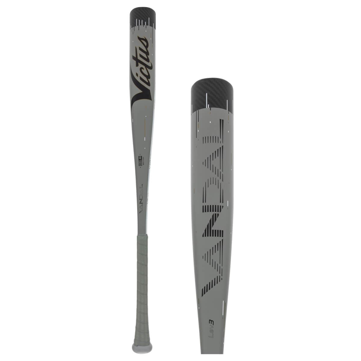 Black and gold Victus Vandal Lev3 BBCOR baseball bat product photo